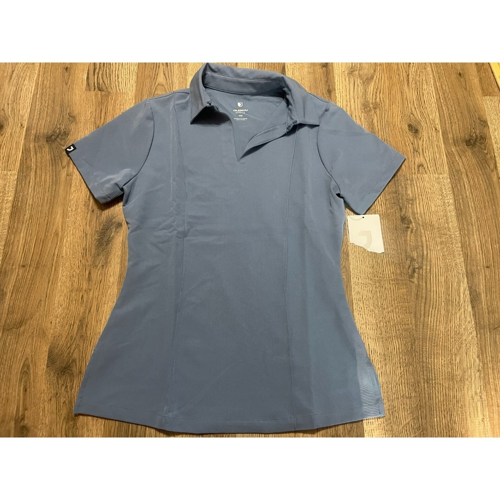Jaanuu Shirt, Women's Size XXS, Blue, Collared, V-neck NWT
